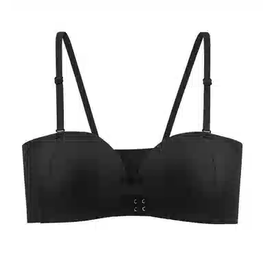 二三二三 无痕舒适前扣抹胸粉底液内衣聚拢防滑防下垂亲肤柔软收副乳呼吸感美背时尚百搭无钢圈可调节肩带文胸 女款