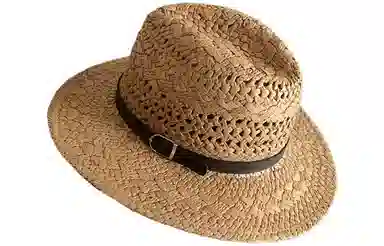 优幽兰 复古巴拿马风编织草帽女时尚潮流大帽檐遮阳帽海边度假拍照打卡百搭防紫外线太阳帽潮显脸小 纤维素材料 防晒帽 女款