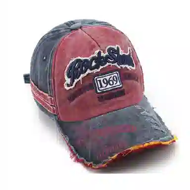 美式复古做旧磨边显脸小韩版深顶大头围宽帽檐 棉 鸭舌帽 男女同款情侣款