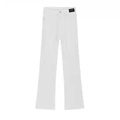 【显高显瘦显腿长】布客行 高街弹力微喇免烫重工水洗做旧美式复古长裤子阔腿宽松休闲百搭纯色柔软舒适学院风牛仔裤 男女同款