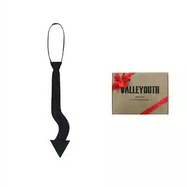 VALLEYOUTH Futuristic Arrow Tie Black