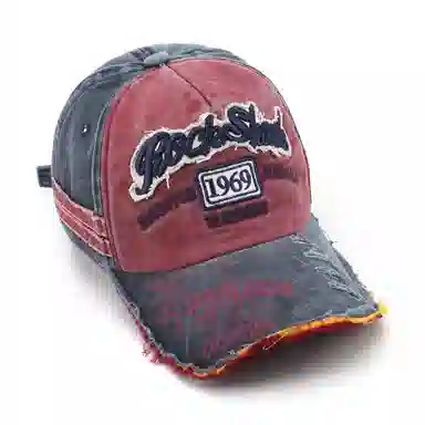 美式复古做旧磨边显脸小韩版深顶大头围宽帽檐 棉 鸭舌帽 男女同款情侣款