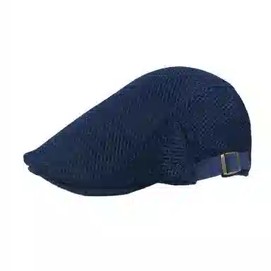 祎步康 网眼纯色镂空可调节透气户外复古 涤纶 贝雷帽 男女同款情侣款