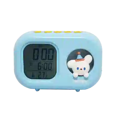 三木 闹钟夜灯多功能可爱闹钟创意学生 石英机芯 闹钟 男女同款