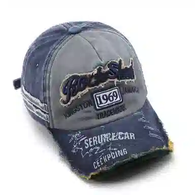 美式复古做旧磨边显脸小韩版深顶大头围宽帽檐 棉 鸭舌帽 男女同款情侣款