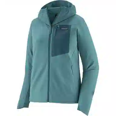 patagonia R1 Crossstrata Hoody Logo