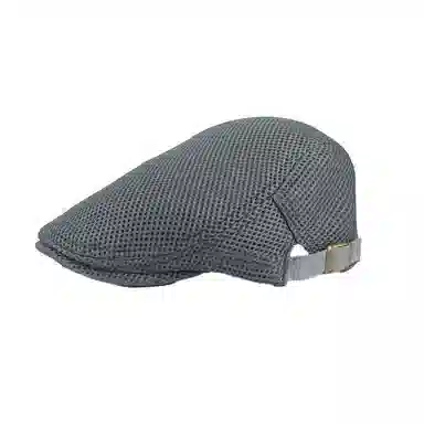 祎步康 网眼纯色镂空可调节透气户外复古 涤纶 贝雷帽 男女同款情侣款