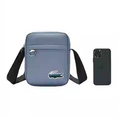 Lacoste Crossbody Bag Gray Blue