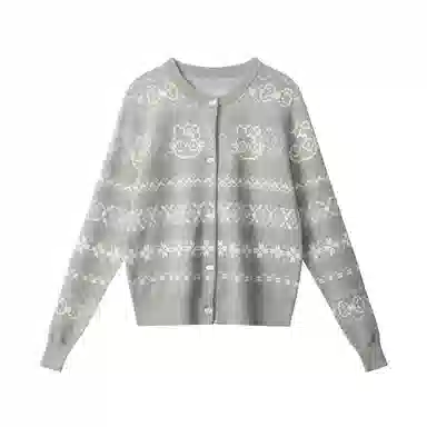 花蔓色 清新优雅百搭时尚长袖针织衫 女款