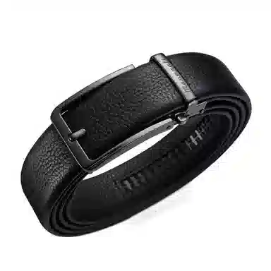 Maserati Classic Leather Belt Gunmetal
