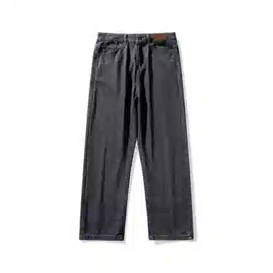 【小个子显高显瘦】布客行 美式复古基础款直筒长裤子水洗做旧小众百搭款港风高街通勤款学院风牛仔裤 男女同款