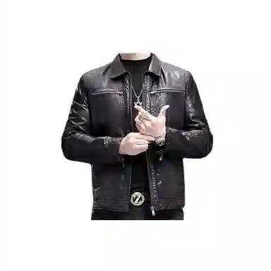 OGQG Leather Biker Jacket