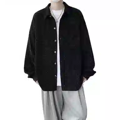 佐菲利 潮牌小香风外套港风痞帅高级感衬衣宽松翻领夹克衫衬衫 男女同款