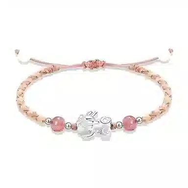 灵晔 招财貔貅 小众设计新中式招财纳福吞金兽转运浪漫#好运 织物 手绳 男女同款情侣款