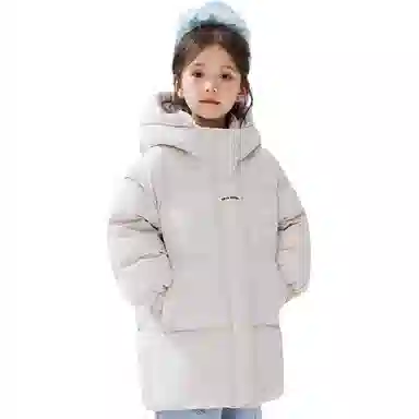 鸭鸭羽绒服 常规长袖立领宽松通勤风 青少年