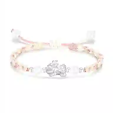 灵晔 招财貔貅 小众设计新中式招财纳福吞金兽转运浪漫#好运 织物 手绳 男女同款情侣款