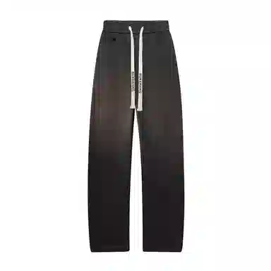 【美式弯刀直筒】布客行 纯色双侧不对称接设计基础款港风潮牌高街宽松大码舒适显高修饰腿型小众百搭通勤长裤子牛仔裤 男女同款