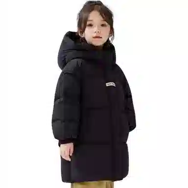 鸭鸭羽绒服 常规长袖立领宽松通勤风 青少年