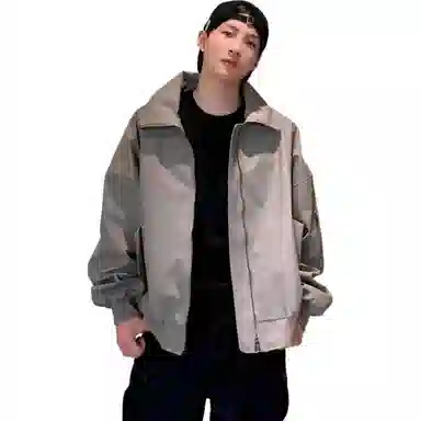 徐百货  美式高街潮牌百搭休闲时尚宽松春秋款纯色简约学生党穿搭潮流痞帅感棒球服 男女同款