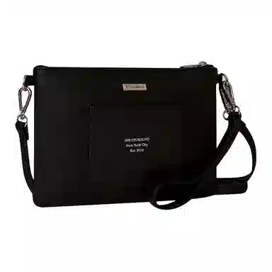 SPRAYGROUND Classic Solid PVC Clutch Black