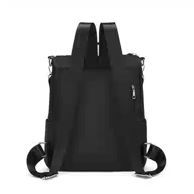 红蜻蜓 轻便旅行可装笔记本大容量多功能 织物 书包双肩包 常规 男女同款情侣款 黑色/咖啡色