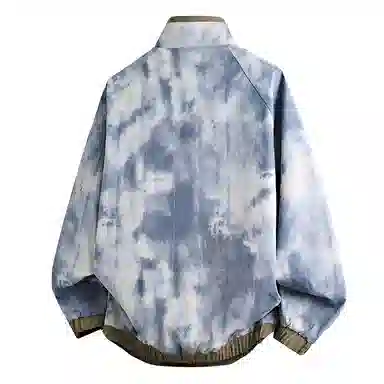 红蜻蜓 美式复古侧边条纹三条杠数字字母印花宽松百搭舒适防风保暖休闲棒球服外套夹克 男女同款