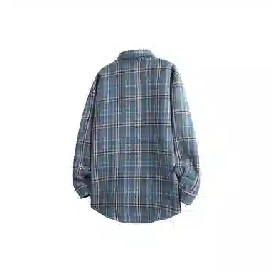 哲源 美式复古潮牌百搭宽松舒适日常通勤垂感慵懒休闲长袖衬衫 男女同款