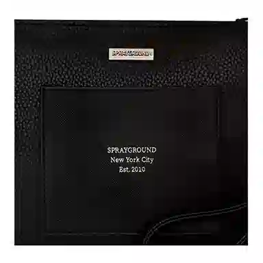 SPRAYGROUND Classic Solid PVC Clutch Black