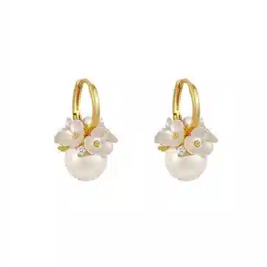 韵系 超仙花朵 铜镀金 耳环 女款