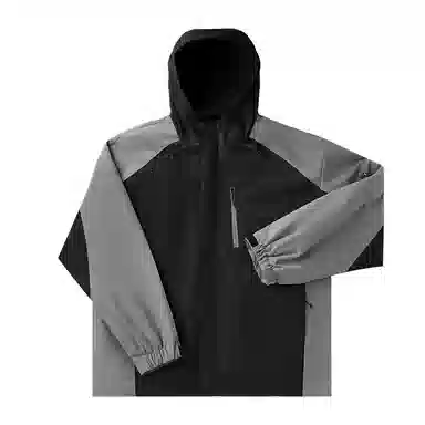 爆炸哥  拼色插肩袖秋季日常通勤宽松潮流休闲百搭外套户外徒步登山保暖冲锋外衣夹克 男女同款