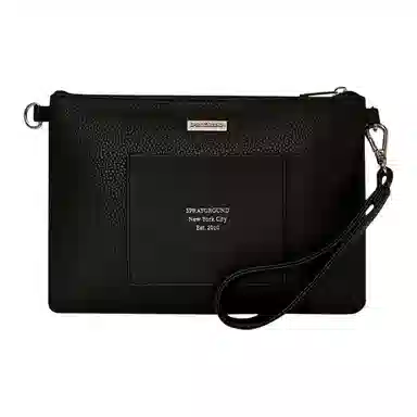 SPRAYGROUND Classic Solid PVC Clutch Black