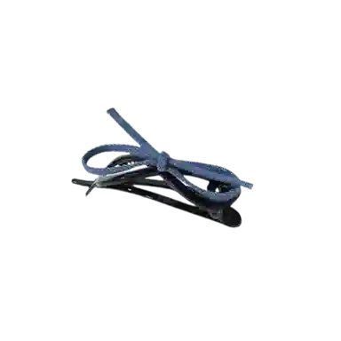 希铃 甜酷少女一字扭扭夹 牛仔布艺 发夹 女款