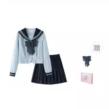 东鲸岁时记 开学季毕业季学院风日系水手服上衣伯克利百褶裙半身裙小个子裙装套装 女款