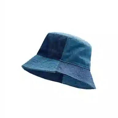 浪莎 日系水洗百搭拼色小众设计时尚潮流防晒遮阳 聚酯纤维 渔夫帽 男女同款情侣款