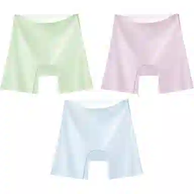 二三二三 小清新无痕亲肤柔软舒适透气不夹臀不闷汗日常百搭简约平角内裤 女款