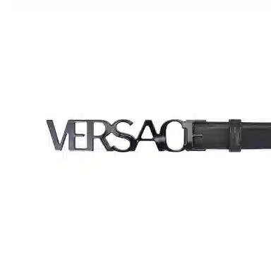 Versace Leather Belt Black 3CM