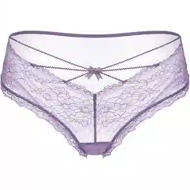 小甜崽 纯色蕾丝镂空性感三角内裤 女款