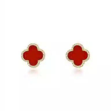 SINCE BEAUTY Four Leaf Clover Stud Earrings