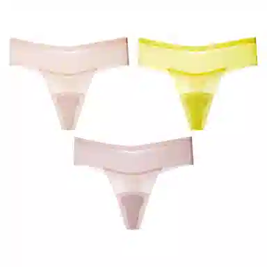 二三二三 隐形无痕运动瑜伽防尴尬线超薄一片式透气吸汗亲肤舒适不夹臀简约百搭日常短裤 丁字裤 女款