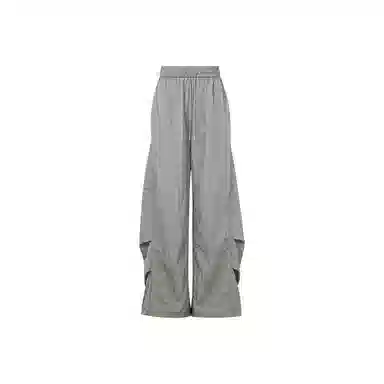 美洋 轻松慵懒皱感工装百搭宽松高腰长裤休闲裤 女款