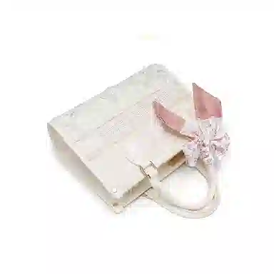 SMILE FOCUS Embroidered PU Tote Bag