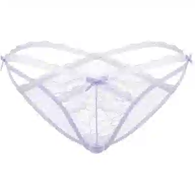 小甜崽 纯色镂空性感交叉绑带三角内裤 女款