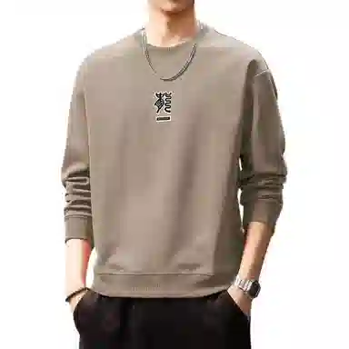 贵色 港风国潮隶书中国龙刺绣潮牌百搭舒适柔软休闲日常出行游玩穿搭长袖卫衣 男女同款