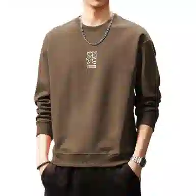 贵色 港风国潮隶书中国龙刺绣潮牌百搭舒适柔软休闲日常出行游玩穿搭长袖卫衣 男女同款