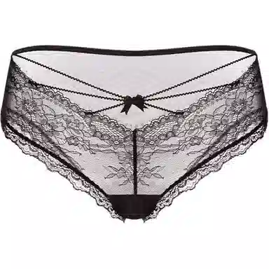小甜崽 纯色蕾丝镂空性感三角内裤 女款
