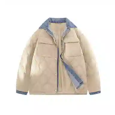 鸭鸭 美式简约品牌字母宽松休闲防风抗寒舒适面包羽绒服 男女同款