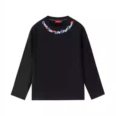 SPRAYGROUND Shark Logo Embroidered Long Sleeve Tee