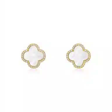SINCE BEAUTY Four Leaf Clover Stud Earrings