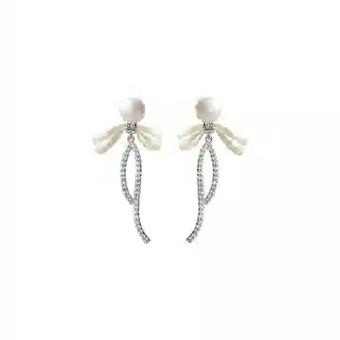 饰伴 蝴蝶结 轻奢高级感#好运 合金 耳环 女款