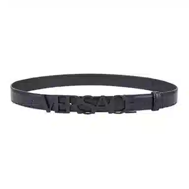Versace Leather Belt Black 3CM